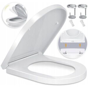 KESSER Sedile WC - Chiusura morbida, Rilascio rapido, Facile da montare KESSER Sedile WC - Chiusura morbida, Rilascio rapido, Facile da montare