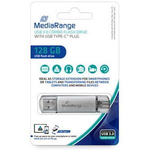 MediaRange MR938 USB Flash Drive - 128GB - Silver MediaRange MR938 USB Flash Drive - 128GB - Silver
