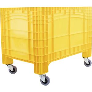 Kaiserkraft Gran Contenedor - 535L, Amarillo, 4 Ruedas Kaiserkraft Gran Contenedor - 535L, Amarillo, 4 Ruedas