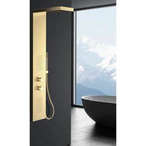 MARWELL Essenza gold - Columna de ducha de lluvia - Tipo: Ducha de lluvia, Alto: 125cm, Material: Acero inoxidable MARWELL Essenza gold - Columna de ducha de lluvia - Tipo: Ducha de lluvia, Alto: 125cm, Material: Acero inoxidable