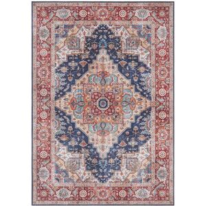 Nouristan Sylla Round Indigo Vintage Rug - Rug Nouristan Sylla Round Indigo Vintage Rug - Rug