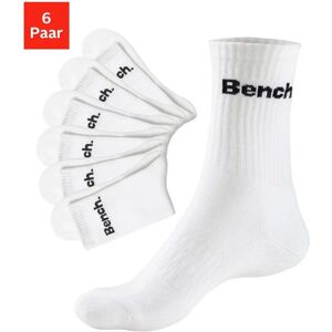 BENCH Tennissocken - Weiß, 6 Paar, Damen & Herren BENCH Tennissocken - Weiß, 6 Paar, Damen & Herren