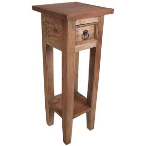 SPETEBO Table d'appoint en mahogany - vintage - naturel - Publicité SPETEBO Table d'appoint en mahogany - vintage - naturel - Publicité
