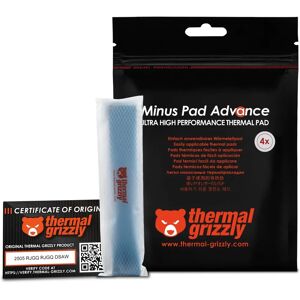 Thermal Grizzly Minus Pad Advance - 120x20x2mm - 4 stuks - Thermisch pad Thermal Grizzly Minus Pad Advance - 120x20x2mm - 4 stuks - Thermisch pad