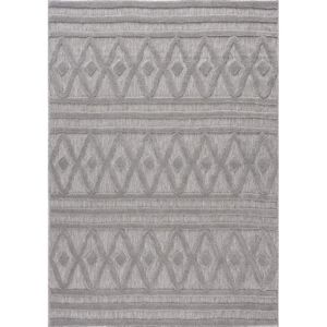 Carpet City Santorini Grau 80x150 Cm - Indoor & Outdoor Teppich Carpet City Santorini Grau 80x150 Cm - Indoor & Outdoor Teppich