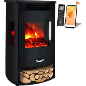 KESSER Prio Cheminée électrique - Effet flamme LED, télécommande - Publicité KESSER Prio Cheminée électrique - Effet flamme LED, télécommande - Publicité