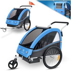 Remolque de bicicleta para niños KESSER - 2 en 1: jogger y portabebés - Cinturón de seguridad Remolque de bicicleta para niños KESSER - 2 en 1: jogger y portabebés - Cinturón de seguridad