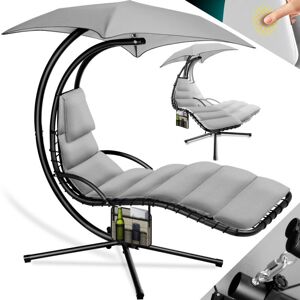 Sillón hamaca KESSER - Diseño moderno, estructura de acero, portátil Sillón hamaca KESSER - Diseño moderno, estructura de acero, portátil