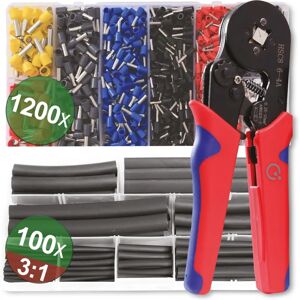 Quadrios 22T009 Kabelkrampe Sæt - Assortiment af Crimpklemmer og Varmebeskyttelsesrør Quadrios 22T009 Kabelkrampe Sæt - Assortiment af Crimpklemmer og Varmebeskyttelsesrør