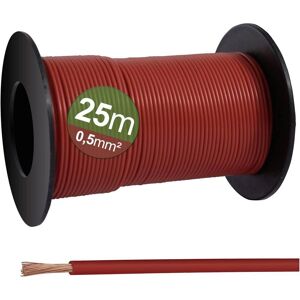 Quadrios 23CW024 Cable de cobre - 0.5mm², Rojo, 25m Quadrios 23CW024 Cable de cobre - 0.5mm², Rojo, 25m