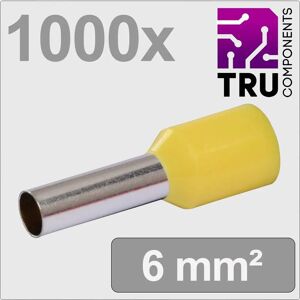 TRU COMPONENTS TC-13377216 Yellow Cable End Sleeve - Cable End Cap TRU COMPONENTS TC-13377216 Yellow Cable End Sleeve - Cable End Cap
