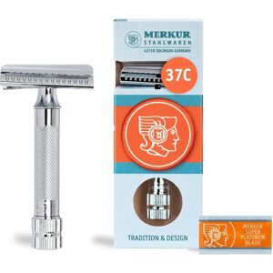 Merkur 37C Rasoir Incliné - Précis, Chrome - Publicité Merkur 37C Rasoir Incliné - Précis, Chrome - Publicité