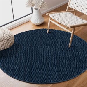 CARPET CITY FANCY805 Rundblauwe Teppich - Teppich CARPET CITY FANCY805 Rundblauwe Teppich - Teppich