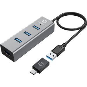 GRAUGEAR G-HUB4-AC Aluminum USB 3.0 Hub - Black GRAUGEAR G-HUB4-AC Aluminum USB 3.0 Hub - Black