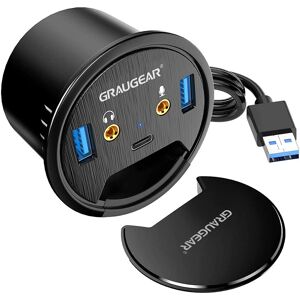 GRAUGEAR G-THUB-AU-60 Hub USB 3.2 - Noir - Publicité GRAUGEAR G-THUB-AU-60 Hub USB 3.2 - Noir - Publicité