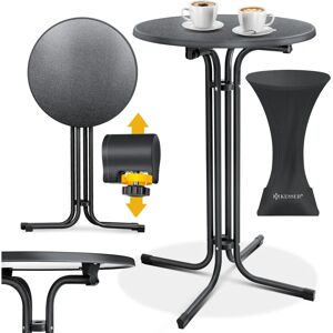 Tavolo da bar rotondo pieghevole KESSER - Resistente alle intemperie, regolabile in altezza Tavolo da bar rotondo pieghevole KESSER - Resistente alle intemperie, regolabile in altezza