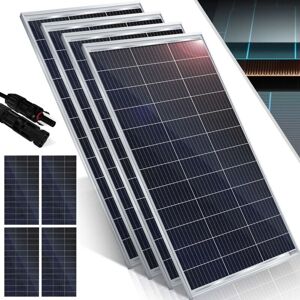 KESSER Panel Solar Monocristalino 18V para baterías 12V - Sistema fotovoltaico KESSER Panel Solar Monocristalino 18V para baterías 12V - Sistema fotovoltaico