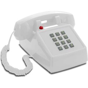 OPIS TECHNOLOGY - PushMeFon - Blanco - Vintage - Teléfono OPIS TECHNOLOGY - PushMeFon - Blanco - Vintage - Teléfono
