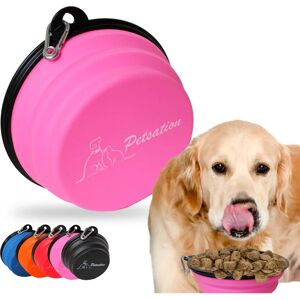 Bol de voyage PETSATION Rose 0,35L - Publicité Bol de voyage PETSATION Rose 0,35L - Publicité