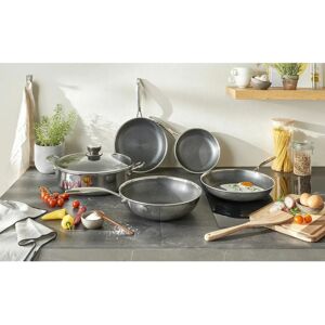 HENSSLERS Edelstahlpfanne - 20cm, Wabenstruktur HENSSLERS Edelstahlpfanne - 20cm, Wabenstruktur