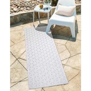 CARPET CITY Santorini 446 Outdoor-Teppich - Geometrischer 3D-Effekt, Grau CARPET CITY Santorini 446 Outdoor-Teppich - Geometrischer 3D-Effekt, Grau