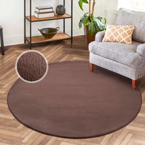 Carpet City Topia400 Taupe dunkel Rundteppich - Teppich Carpet City Topia400 Taupe dunkel Rundteppich - Teppich