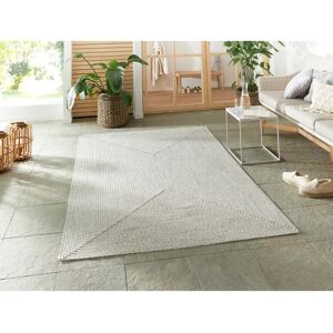 NORTHRUGS Trenzado Light Gray White Rug - Carpet NORTHRUGS Trenzado Light Gray White Rug - Carpet