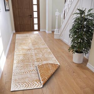 NORTHRUGS BIRI Yellow (Ocher) Rug - Reversible, Indoor/Outdoor - 80x350cm NORTHRUGS BIRI Yellow (Ocher) Rug - Reversible, Indoor/Outdoor - 80x350cm