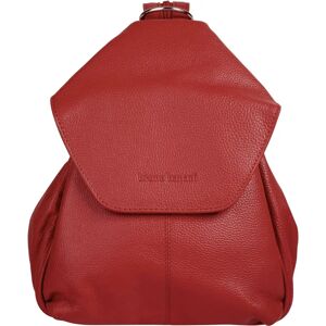 BRUNO BANANI Leder Rucksack - Casual, 20x27x12cm, rot BRUNO BANANI Leder Rucksack - Casual, 20x27x12cm, rot