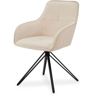 Juskys - Clyde - Beige - Armrests - Chair - Publicité Juskys - Clyde - Beige - Armrests - Chair - Publicité