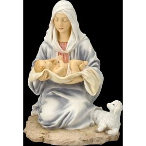 Veronese Painted Mary Jesus Baby Religious Statue Veronese Painted Mary Jesus Baby Religious Statue