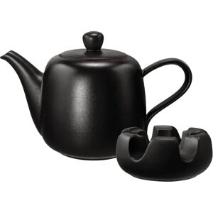 Seltmann Teekanne Liberty Velvet Black Kanne mit Stövchen - Teapot with Warmer Set Seltmann Teekanne Liberty Velvet Black Kanne mit Stövchen - Teapot with Warmer Set