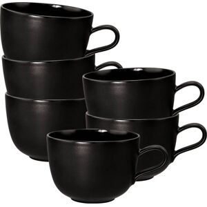 Seltmann Weiden Liberty Velvet Black Milchkaffeetassen - 6er Set Seltmann Weiden Liberty Velvet Black Milchkaffeetassen - 6er Set