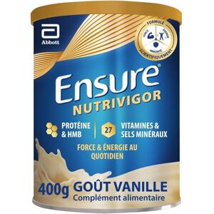 Ensure NutriVigor Vanille - Complément alimentaire, 400 g - Publicité Ensure NutriVigor Vanille - Complément alimentaire, 400 g - Publicité