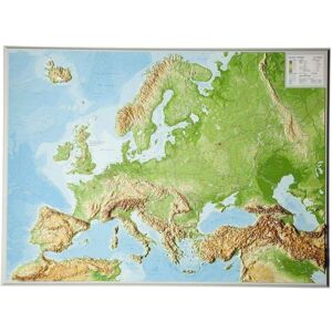 Georelief Relief Map of Europe 1:8,000,000 - 81.0 x 60.0 cm Georelief Relief Map of Europe 1:8,000,000 - 81.0 x 60.0 cm