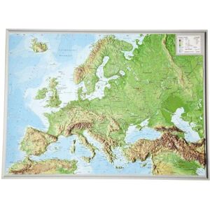 Mapa de Relieve Europa 1:16M de Plástico 3D Mapa de Relieve Europa 1:16M de Plástico 3D