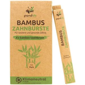Brosse à dents en bambou Pandoo Medium Soft - 4 pcs - Publicité Brosse à dents en bambou Pandoo Medium Soft - 4 pcs - Publicité