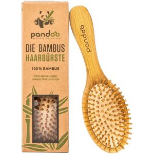 Brosse à Cheveux en Bambou Pandoo - Légère, Naturelle, Écologique - Publicité Brosse à Cheveux en Bambou Pandoo - Légère, Naturelle, Écologique - Publicité