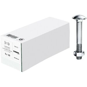 Vite E-NORMPRO zincata DIN 603 con collo quadrato - M5 x 60 - Confezione da 200 Vite E-NORMPRO zincata DIN 603 con collo quadrato - M5 x 60 - Confezione da 200