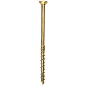 Tornillo de madera galvanizado amarillo 8 x 380 mm FP - Construcción Tornillo de madera galvanizado amarillo 8 x 380 mm FP - Construcción