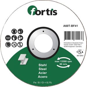 Fortis 4317784704281 Winkelschleifer-Zubehör - Stahl Trennscheibe 125x2,5mm Gekr. Fortis 4317784704281 Winkelschleifer-Zubehör - Stahl Trennscheibe 125x2,5mm Gekr.