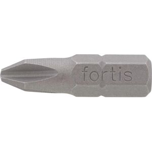 Bits de destornillador Fortis - 50 piezas - PH2, 25mm - DIN 3126 C6,3 Bits de destornillador Fortis - 50 piezas - PH2, 25mm - DIN 3126 C6,3
