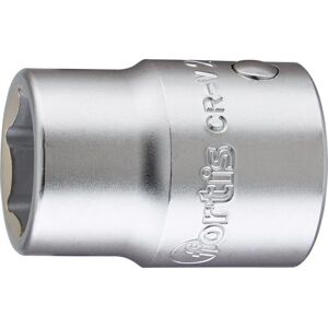 Fortis juego de enchufes de 46 mm - Enchufe, 6 puntos, Cromado Fortis juego de enchufes de 46 mm - Enchufe, 6 puntos, Cromado