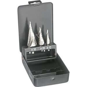 Fortis 4317784772235 Juego de brocas escalonadas - 3 piezas Fortis 4317784772235 Juego de brocas escalonadas - 3 piezas