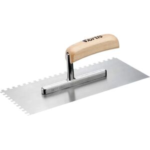 Pelle à maçonner Fortis 4317784780582 - Acier, Manche en bois, 280x130mm - Publicité Pelle à maçonner Fortis 4317784780582 - Acier, Manche en bois, 280x130mm - Publicité