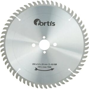 Fortis 4317784784856 Lama da sega circolare - 250mm, 60 denti Fortis 4317784784856 Lama da sega circolare - 250mm, 60 denti