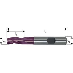 Fraise D1 14,0mm 3-chanfreinée - Acier, TiAlN, 83mm - Publicité Fraise D1 14,0mm 3-chanfreinée - Acier, TiAlN, 83mm - Publicité
