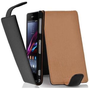CADORABO - Xperia Z1 - Schwarz - Flip - Phone case CADORABO - Xperia Z1 - Schwarz - Flip - Phone case