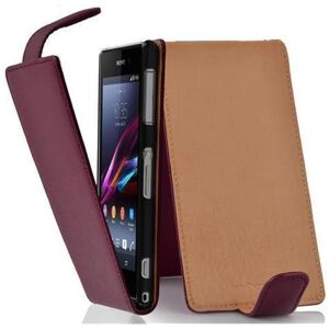 CADORABO - Xperia Z1 - Violett - Flip-Fall - Telefonhülle CADORABO - Xperia Z1 - Violett - Flip-Fall - Telefonhülle