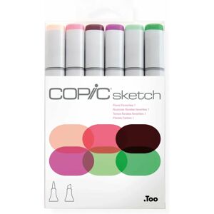 Copic Marke Skitse, Set Mit 6 Blumen Favoriten 2.50cm - Marker Copic Marke Skitse, Set Mit 6 Blumen Favoriten 2.50cm - Marker